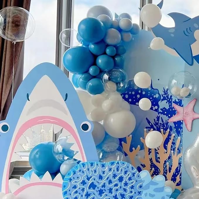 Voircoloria 105pcs Blue Party Latex Balloons, 12inch | - Image 6