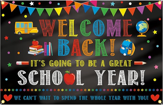 Colorful Welcome Back It’s Going to be a Great School Year Backdrop Banner | 71 by Unknown