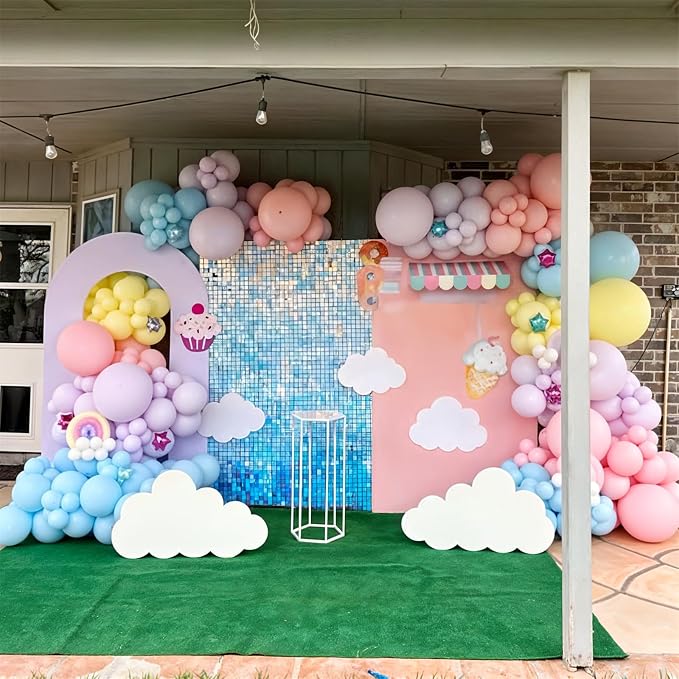 Pastel Balloons, 12 Inch 35PCS Light Pink Blue Yellow White Latex Balloon - Image 6