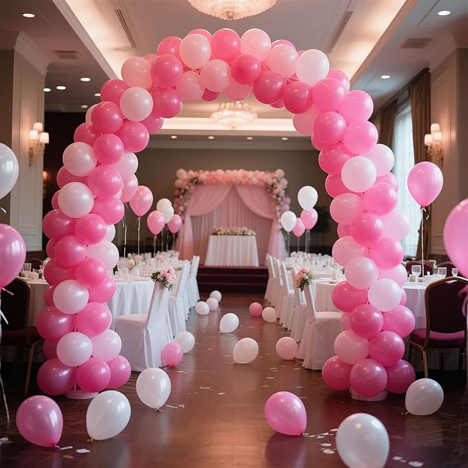 Pink Balloons Light Pink Birthday Decorations 100 Pack 12 inch Round Gender - Image 4