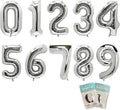 10PCS 40 Inch Large Foil Number Balloons 0-9 Set by Unknown