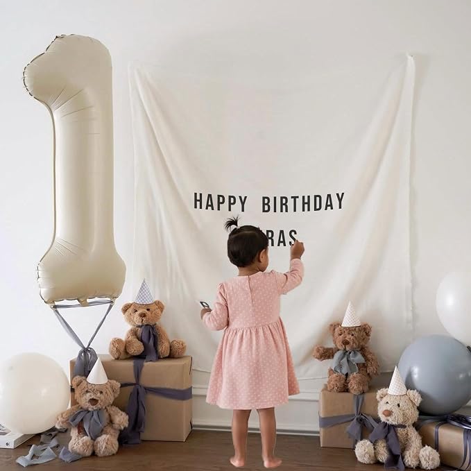 Personalised Birthday Name Flag, Custom Birthday Banner Fabric Sign, Boho Wall - Image 3