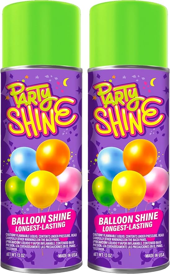Party Shine Balloon Shine Spray, Silicone Spray by ShinyFiesta