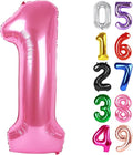 Pink Number 1 Balloon 40 Inch, 1st Birthday Party Decorations Men Women | Foil by IWERP