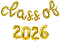 TONIFUL Gold Cursive Class of 2026 Graduation Balloon Banners 2026 commencement by TONIFUL