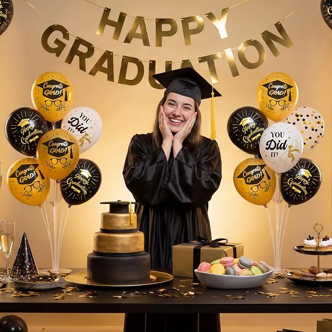 Foilswirl 4 Sets Graduation Party Balloons 2026 Congrats Grad Table - Image 6