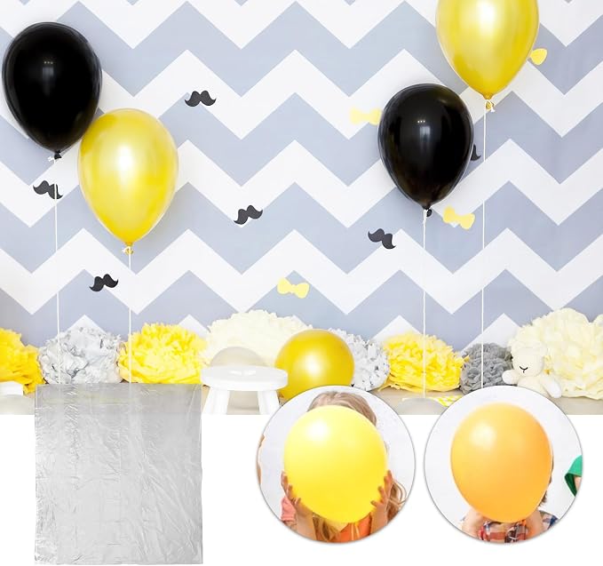 STOBAZA 5pcs Large Capacity Balloon Storage Bags Plastic Balloon Pouches - Image 6