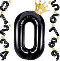 40 Inch Black Number Foil Balloons by Unknown