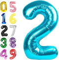 1 Balloon Number 40 Inch Light Blue by Argthjy