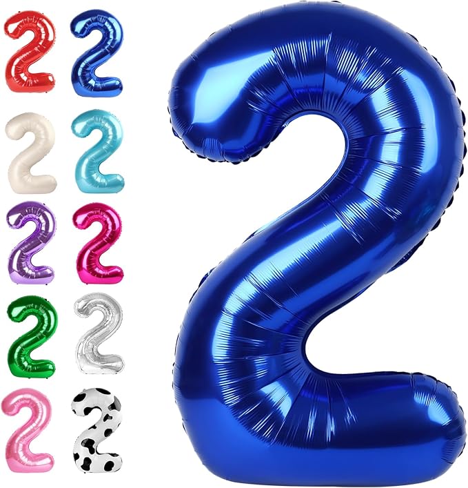 Big Number Balloon 40 Inch, Large Foil Number Balloons, Number Balloons by Upgesy