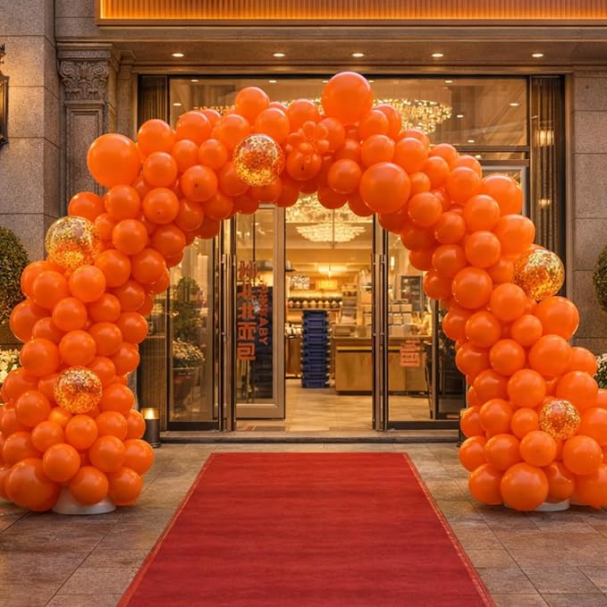 Voircoloria 66pcs Orange Latex Party Balloons, 12inch | - Image 5