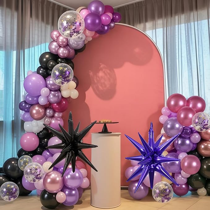 Pink and Purple Balloon Garland Arch Kit - Image 4