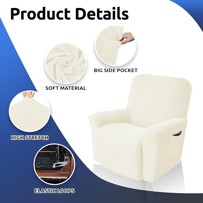 Recliner Chair Covers, 1-Piece Lazy Boy Recliner Covers, Furniture Protector & - Image 7