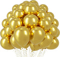 Voircoloria 110pcs Metallic Gold Chrome Latex Party Balloons, 12inch | by Voircoloria