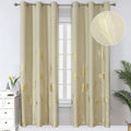 Blackout Curtains Palm Tree Leaf Curtains Energy Saving Curtains Room Darkening by ESTELARTEXTILER