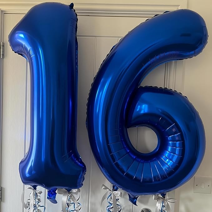 Navy Blue 8 Balloon Number, 40 Inch Number 8 Balloon Big Dark Blue 8 Foil Mylar - Image 6