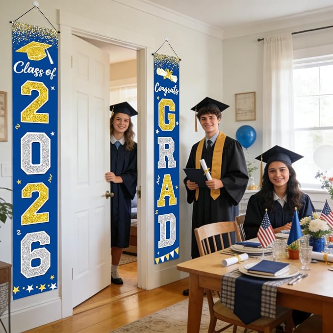 Graduation Decorations 2026, Graduation Banner Class of 2026, Congrats Grad - Image 6