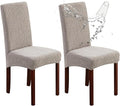 Waterproof Dining Chair Covers Set of 2 Parsons Chair Slipcovers | Double by Genina