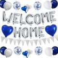 TONIFUL 16 Inch Silver Welcome Home Foil Letter Balloons Banner Decor Kit | by TONIFUL