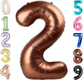 Number Balloons 40 Inch Coffee 2 Balloon by Mluchee