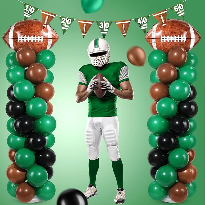 Yalikop 2 Sets Football Party Balloon Column Stand Kit - Image 3