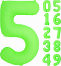 Green Birthday Number 5 Balloon 40 inch Fluorescent Green Number 5 | Helium by Exquisitehighqualitypartydecorationstomeetyoureveryneed%EF%BC%81