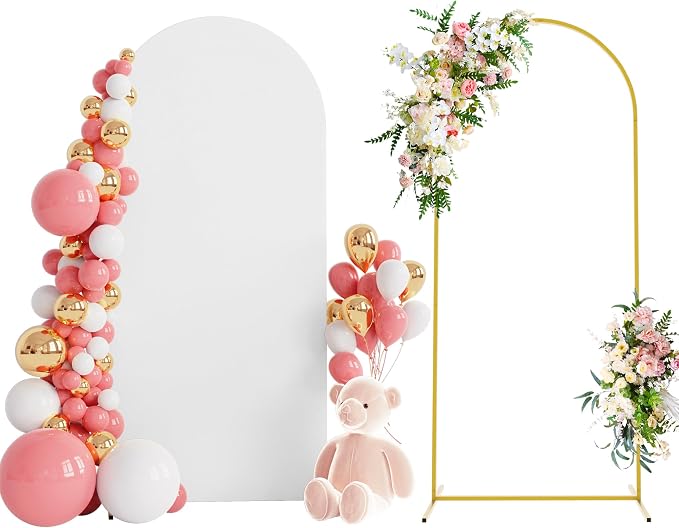 6FT Arch Backdrop Stand and Cover Set, Arch Stand by Wokceer