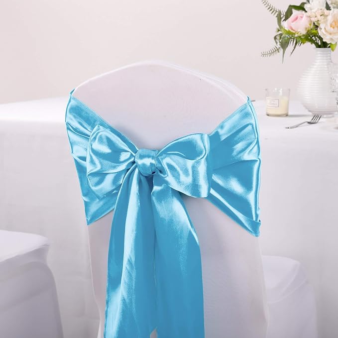 5-Pack Satin Table Runner Blue 12 x 108 inches Long, Table Runners - Image 7