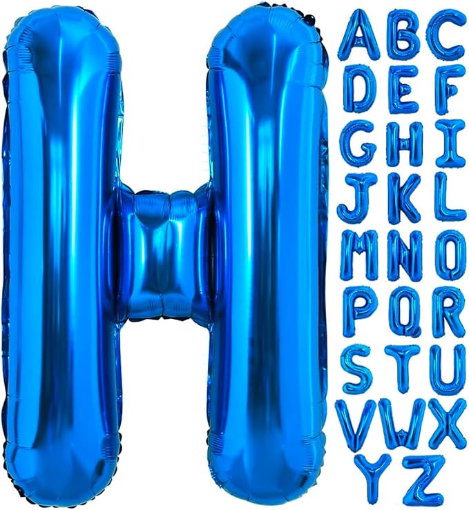 Blue Letter H Balloon, H Balloons Letter by BBPOOL