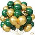 Green and Gold Latex Balloons by Hiquaty