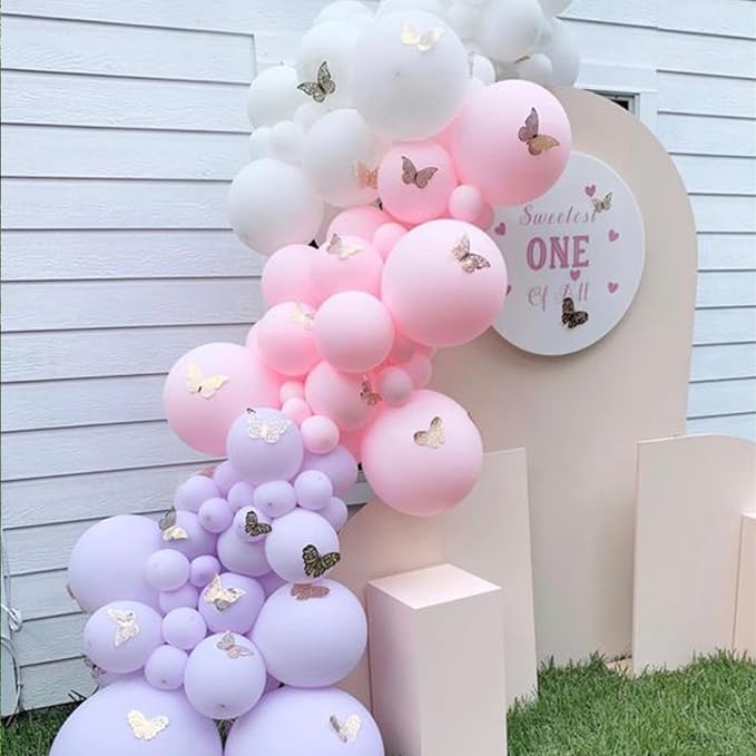 RUBFAC Pink Balloons 120pcs 12 Inches Latex Light Pink Balloons - Image 7