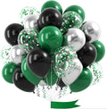 Dark Green Black Silver Balloon by OTLGEUA