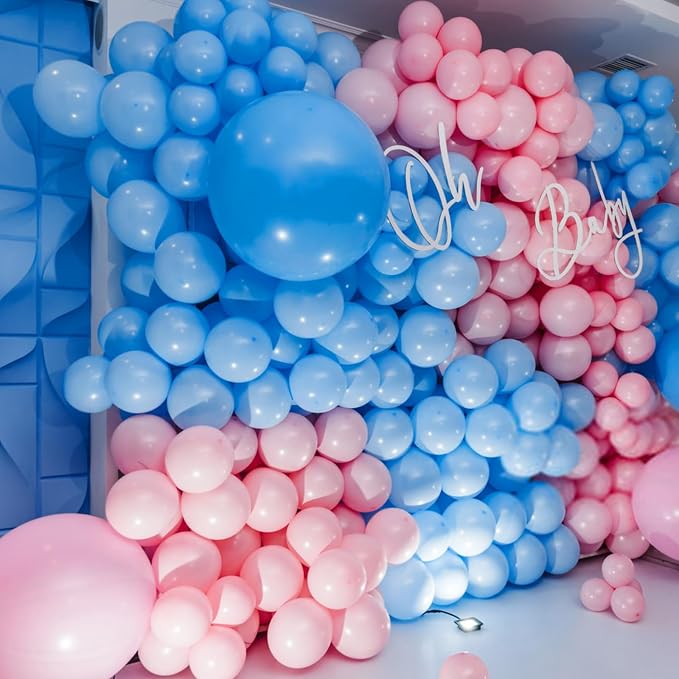 134Pcs Light Blue Balloons Different Sizes 5 10 12 18 Inch Light Blue Balloon - Image 5