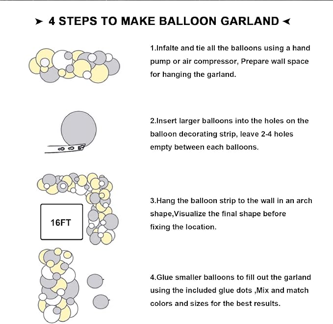 Blue and White Gold Balloons - Image 3
