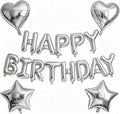 Silver Birthday Decorations by WEIKA
