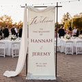 Mapileng Elegant Wedding Linen Wall Tapestry Welcome Banner, Personalized by Mapileng%E2%84%A2