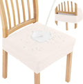 Smiry Waterproof Seat Covers for Dining Room Chairs, No Rear Covers | Stretch by Smiry