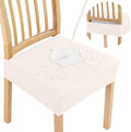 Smiry Waterproof Seat Covers for Dining Room Chairs, No Rear Covers | Stretch by Smiry
