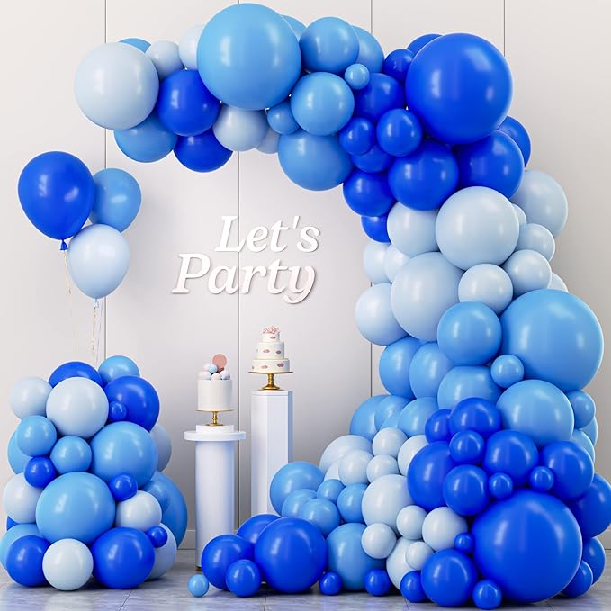 Kelfara 109Pcs Blue Balloon Garland Arch Kit by KELFARA