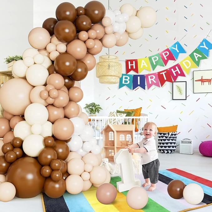 Brown Balloons, Tan Cocoa Coffee Beige Nude Latex Balloon - Image 6
