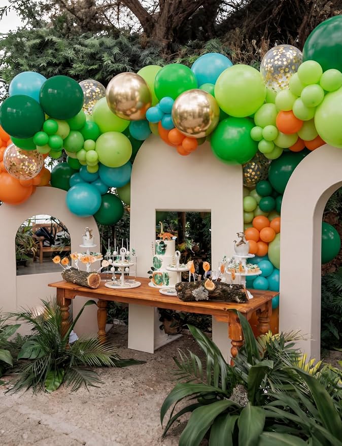 Dinosaur Balloon Arch Garland Kit, Jungle Balloons - Image 8