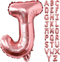 Lovoir 40 Inch Large Rose Gold Letter J Balloons Big Size Jumbo Mylar Foil by Lovoir