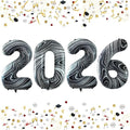 42 Inch 2026 Foil Number Balloons by GOER
