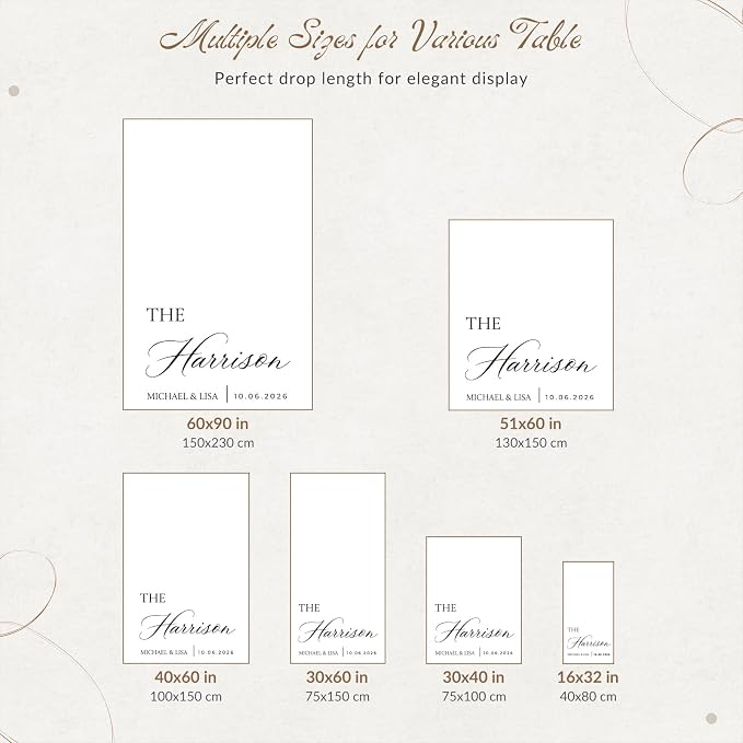 Custom Linen Wedding Table Runner - Image 9