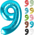Light Blue Number 9 Balloon 40 Inch by IWERP