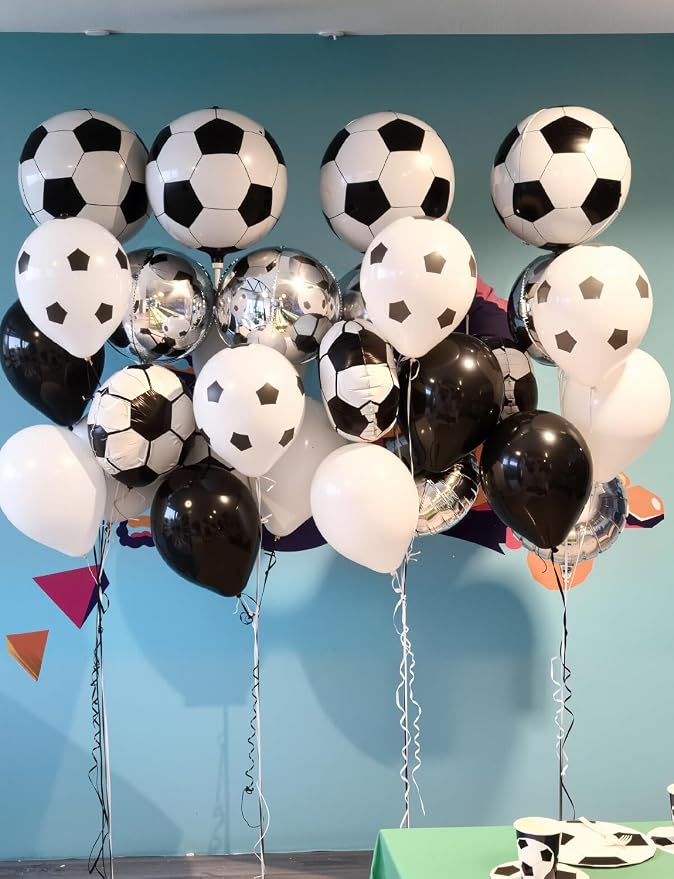 Soccer Balloons, 12 Inch Latex Balloons - Image 5