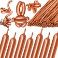 260 Metallic Champagne Gold Long Balloons by Kawkalsh