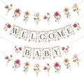 Wildflower Baby Shower Banner, Flower Birthday Party Decorations | Boho Garland by Buerhanerry