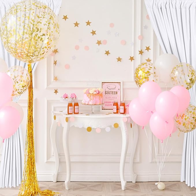 DWCN 10x8 FT White Backdrop Curtains for Parties, Photography Backdrop Drapes with Rod Pockets for Wedding Decorations Stage Birthday Family Gatherings, 2 Panels 5ft x 8ft