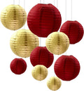 ZOOYOO 10Pcs Paper Lanterns, Valentine's Day Party Fall Garden Home Decor by ZOOYOO